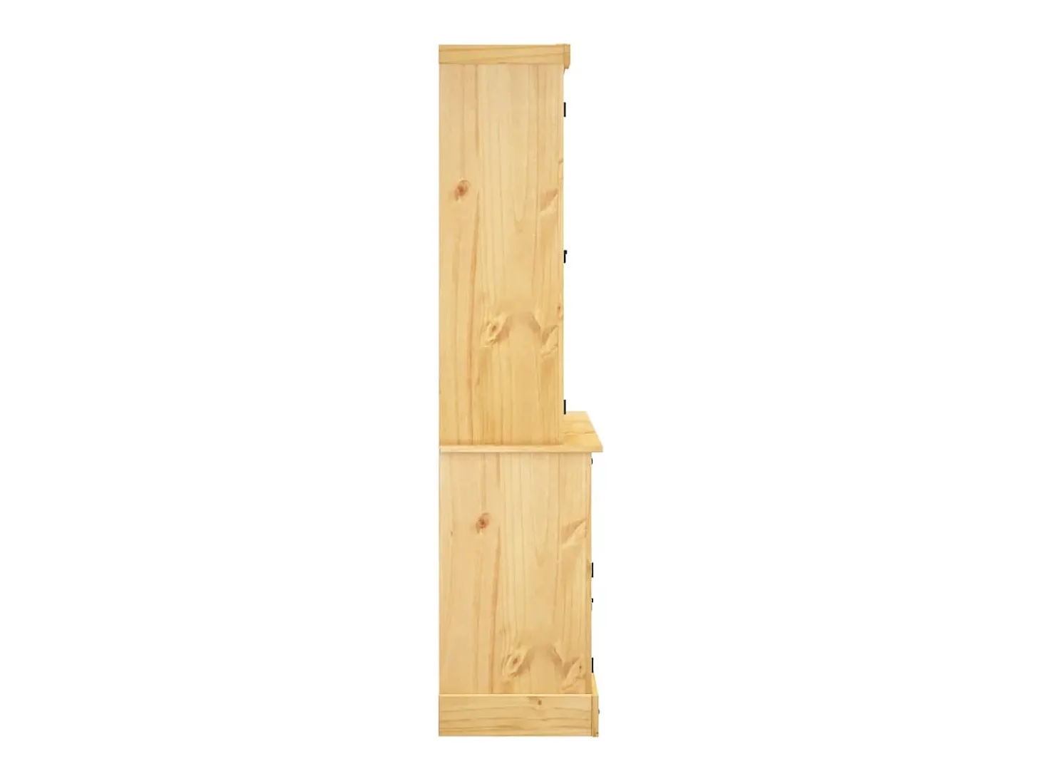 Aparador Corona marrón 112x43x196 cm madera maciza de pino mexicano