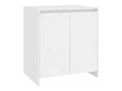 Aparador de 2 piezas madera manufacturada blanca