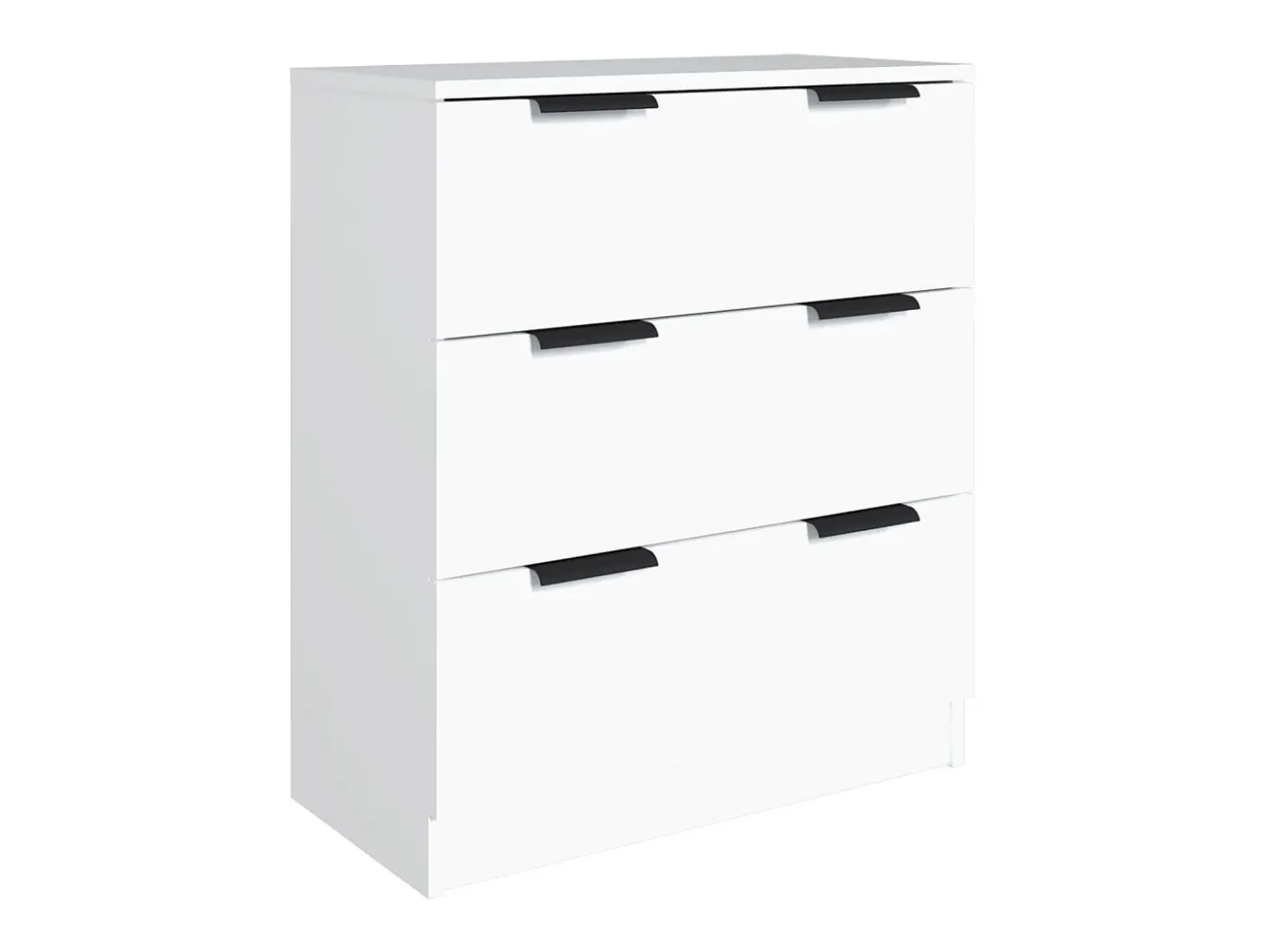 Aparador de 3 piezas madera contrachapada blanco ES58965