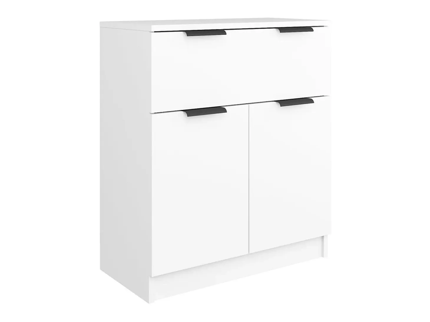 Aparador de 3 piezas madera contrachapada blanco ES58965