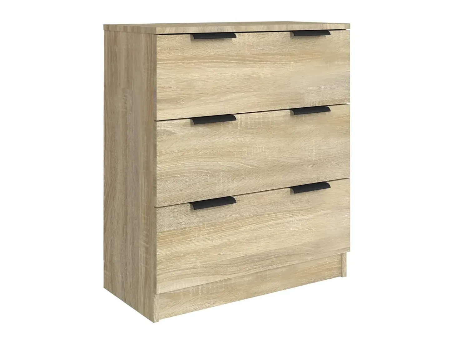 Aparador de 3 piezas madera contrachapada color roble Sonoma ES33665