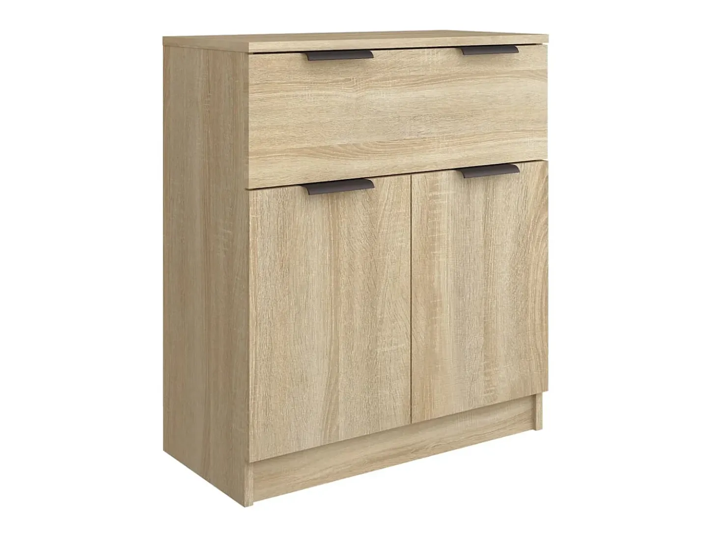 Aparador de 3 piezas madera contrachapada color roble Sonoma ES33665