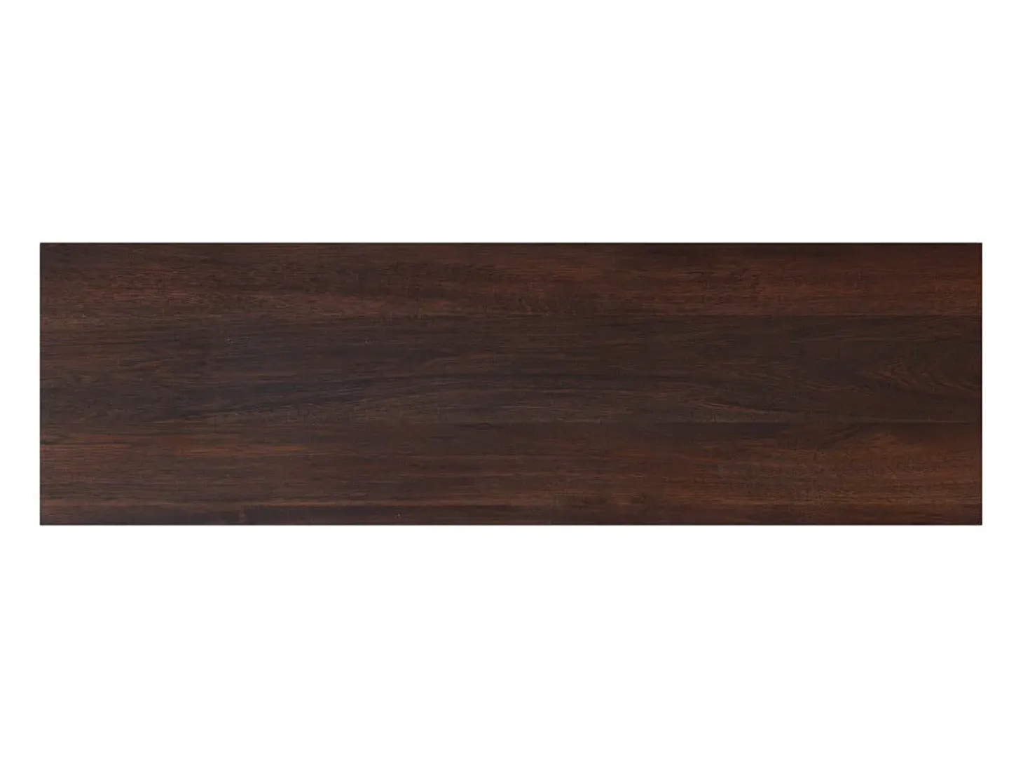 Aparador de 3 puertas de madera de acacia y metal negro - Alabama