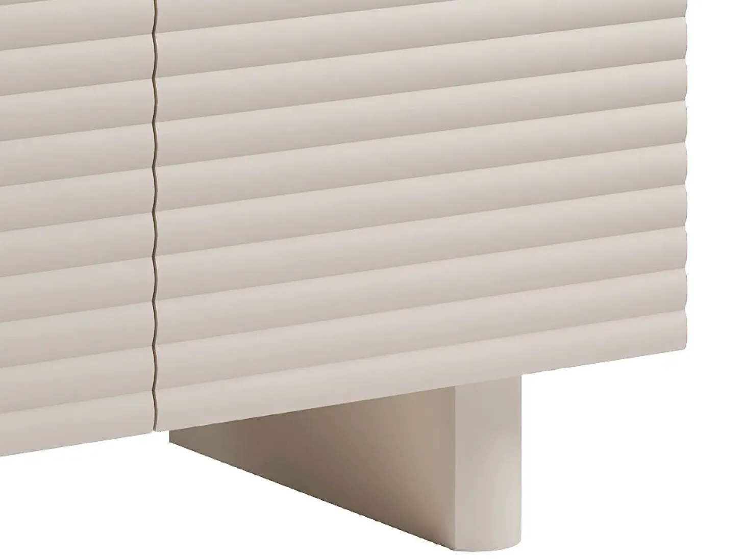 Aparador de 3 puertas en MDF - Color: Beige - LUDIMA