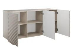Aparador de 3 puertas en MDF - Color: Beige - LUDIMA
