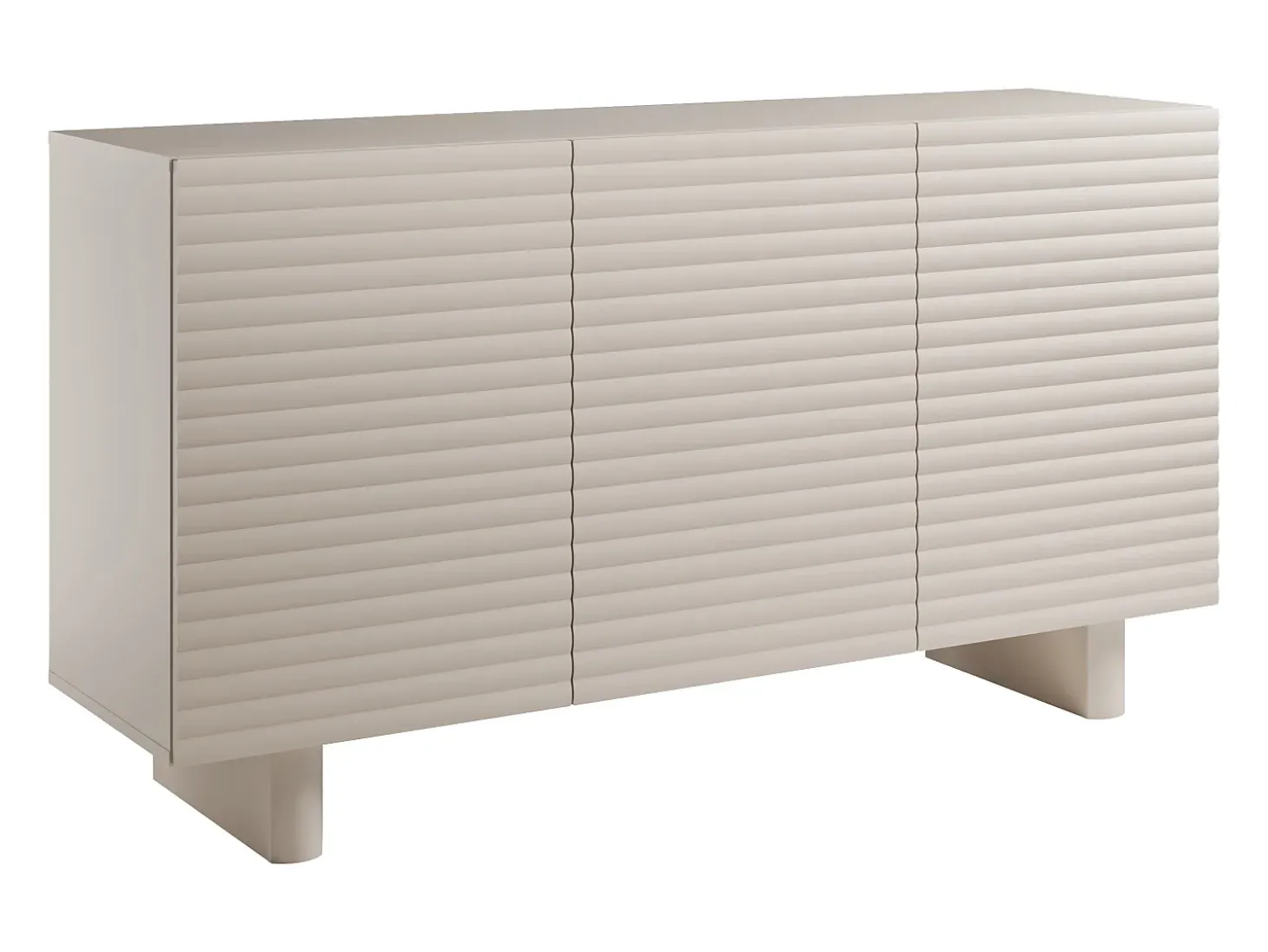 Aparador de 3 puertas en MDF - Color: Beige - LUDIMA