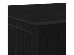 Aparador de 3 puertas en roble negro 90x34x80 cm en madera de ingeniería