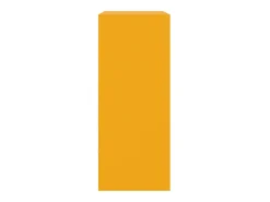 Aparador de acero amarillo mostaza 67x39x95 cm