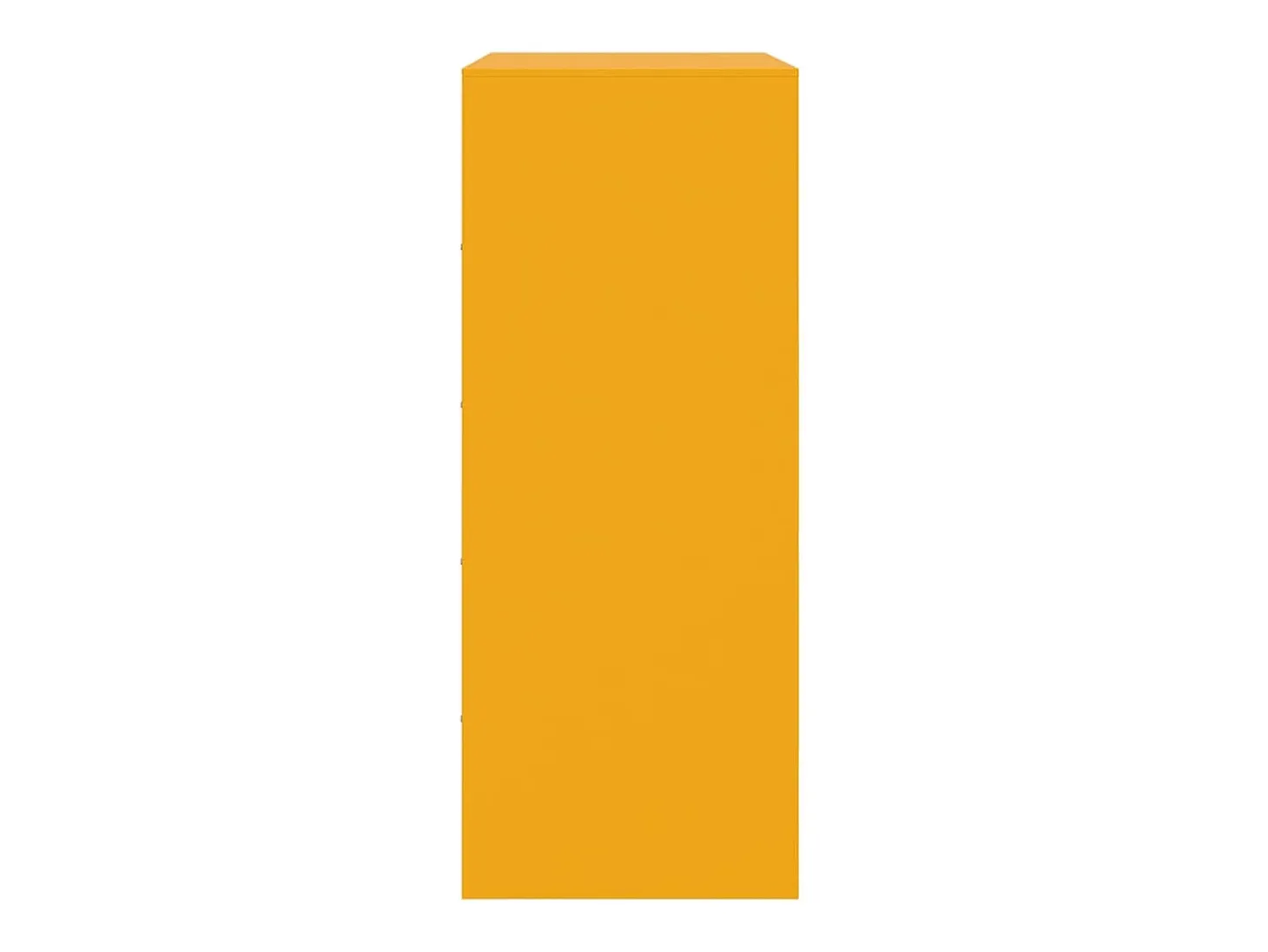 Aparador de acero amarillo mostaza 67x39x95 cm