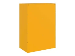 Aparador de acero amarillo mostaza 67x39x95 cm