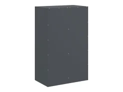 Aparador de acero antracita 67x39x107 cm