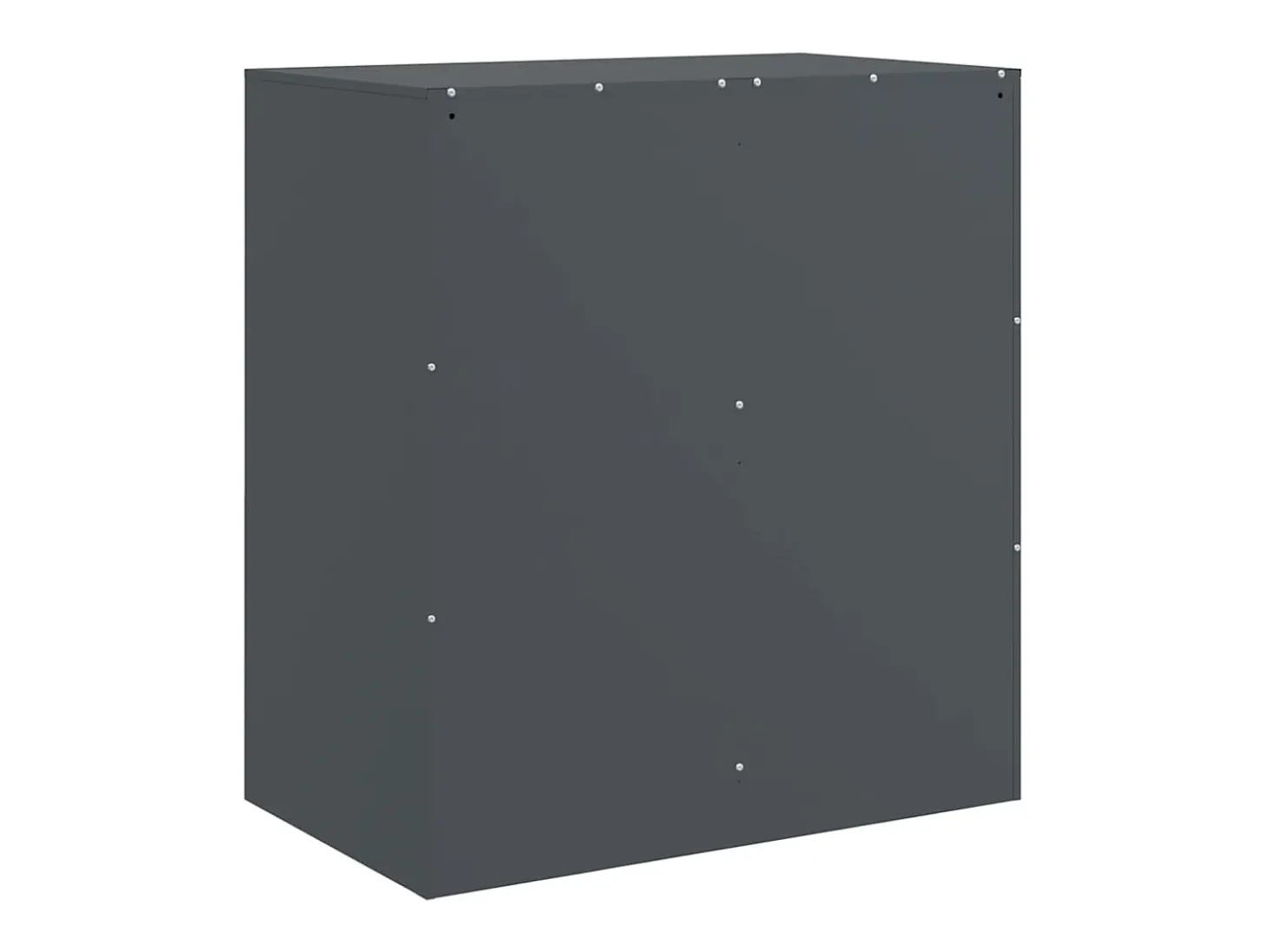 Aparador de acero antracita 67x39x73 cm