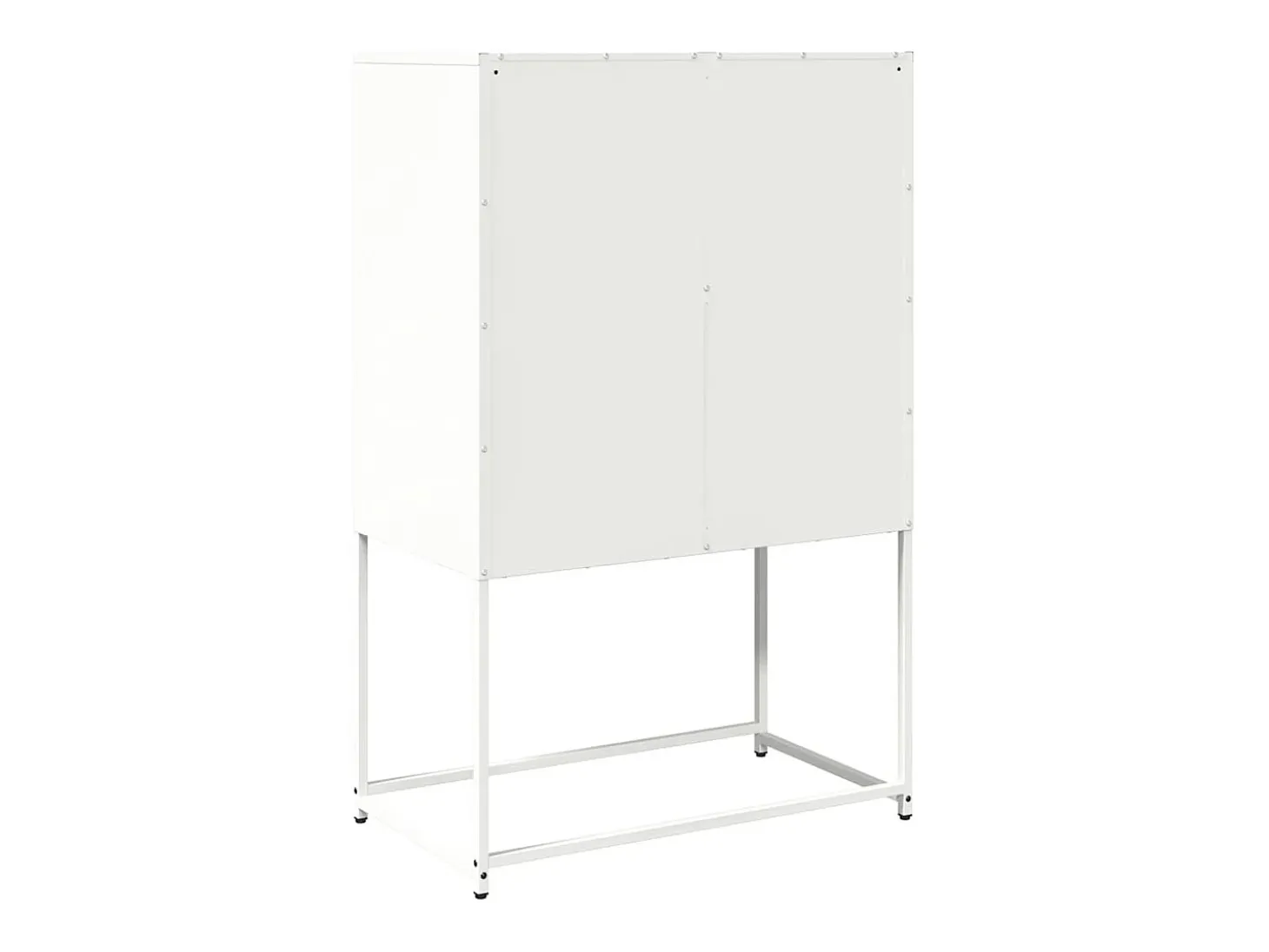Aparador de acero blanco 68x39x107 cm