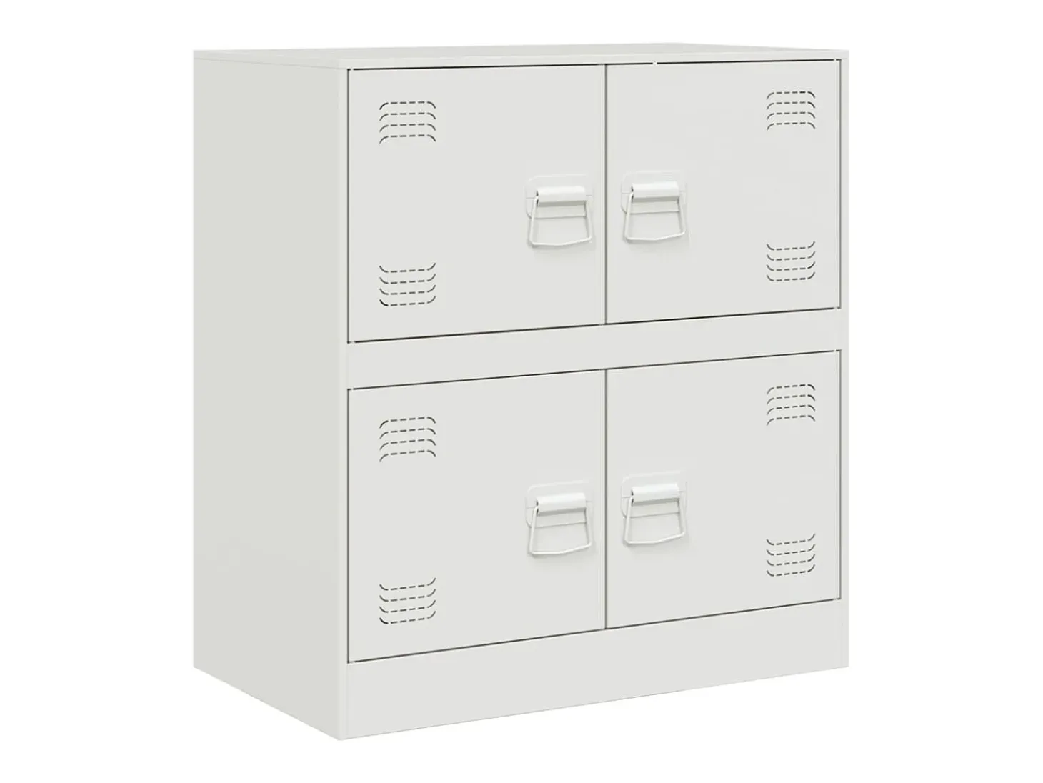 Aparador de acero blanco 67x39x73 cm ES544933