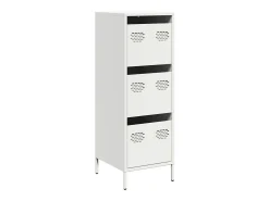 Aparador de acero blanco 39x35x103,5 cm