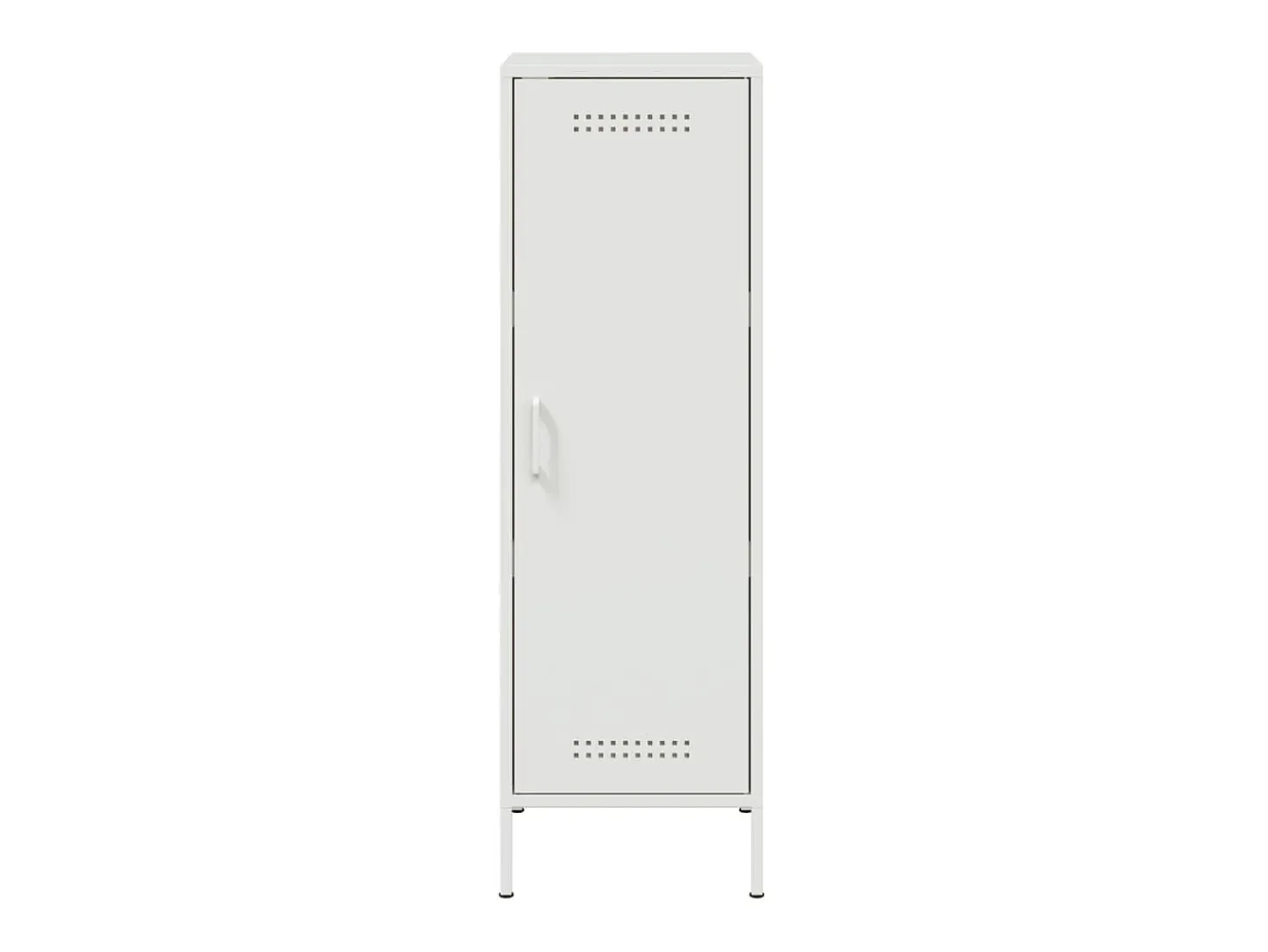 Aparador de acero blanco 36x39x113 cm