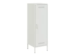 Aparador de acero blanco 36x39x113 cm