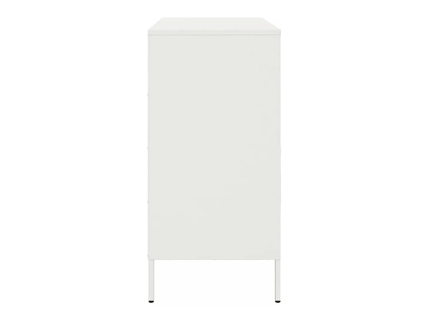 Aparador de acero blanco 68x39x79 cm