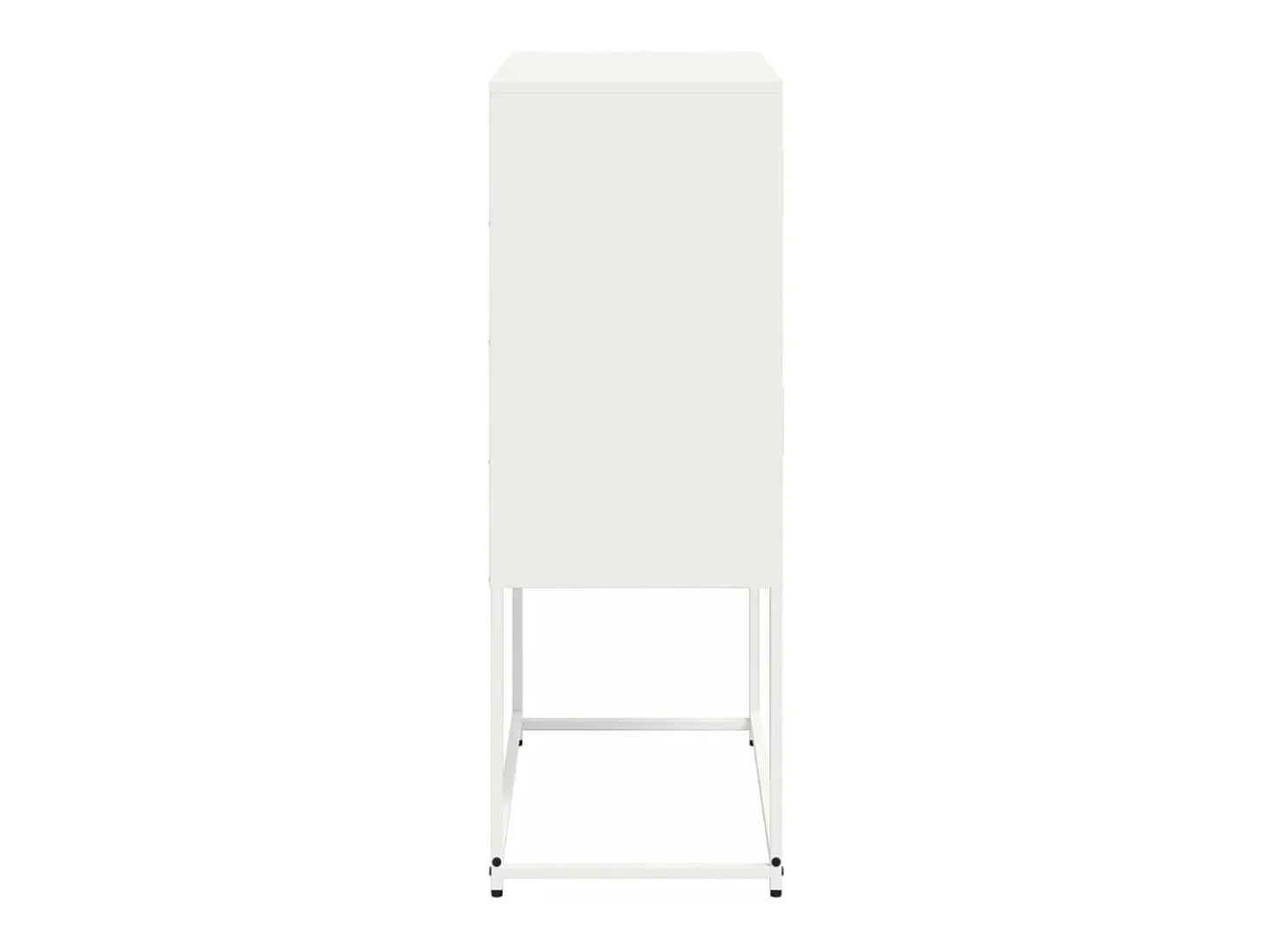 Aparador de acero blanco 68,5x38,5x107 cm