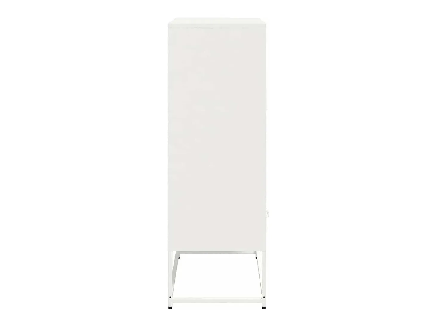 Aparador de acero blanco 68x39x111,5 cm