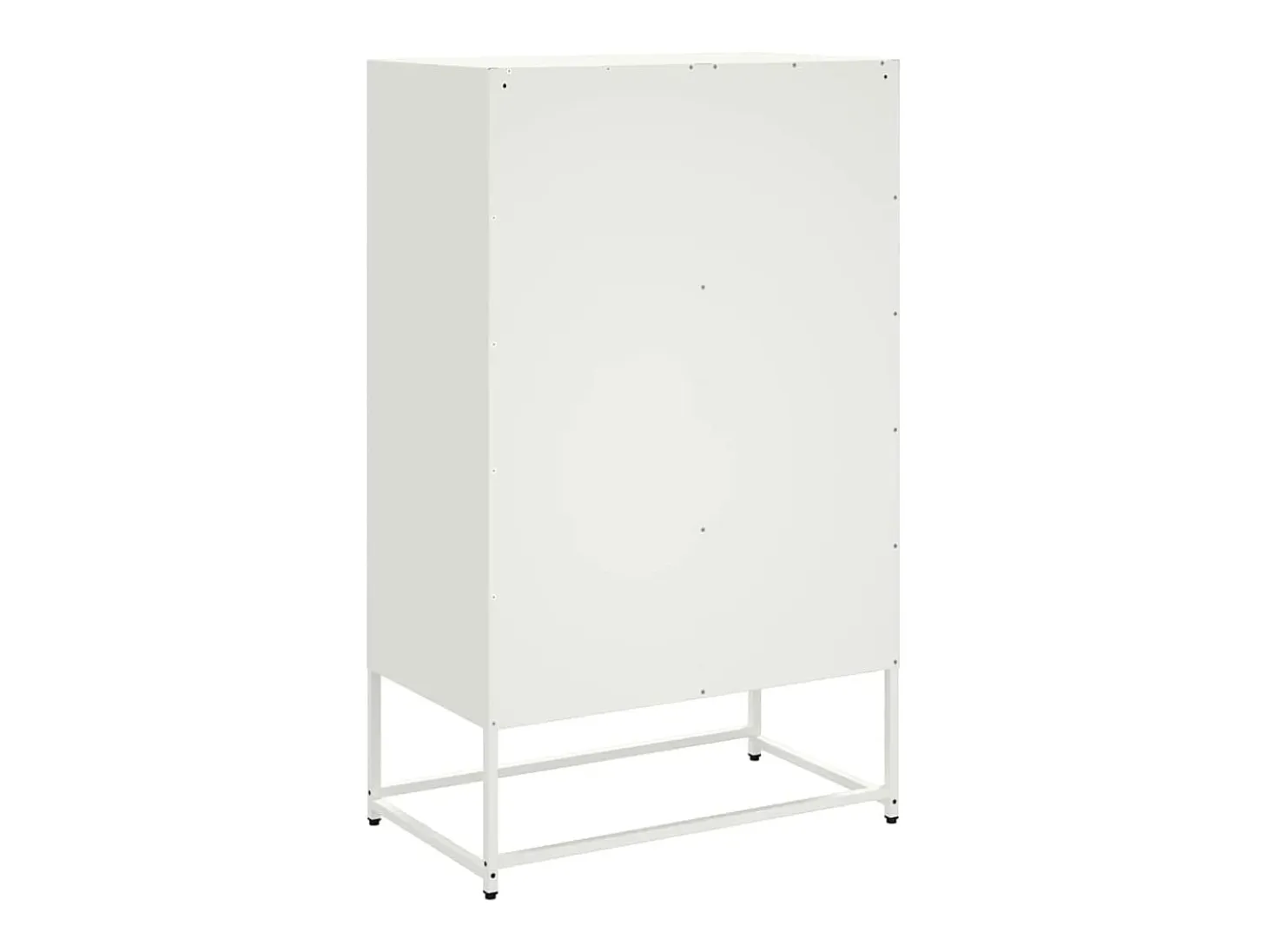 Aparador de acero blanco 68x39x111,5 cm