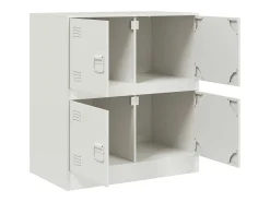 Aparador de acero blanco 67x39x73 cm