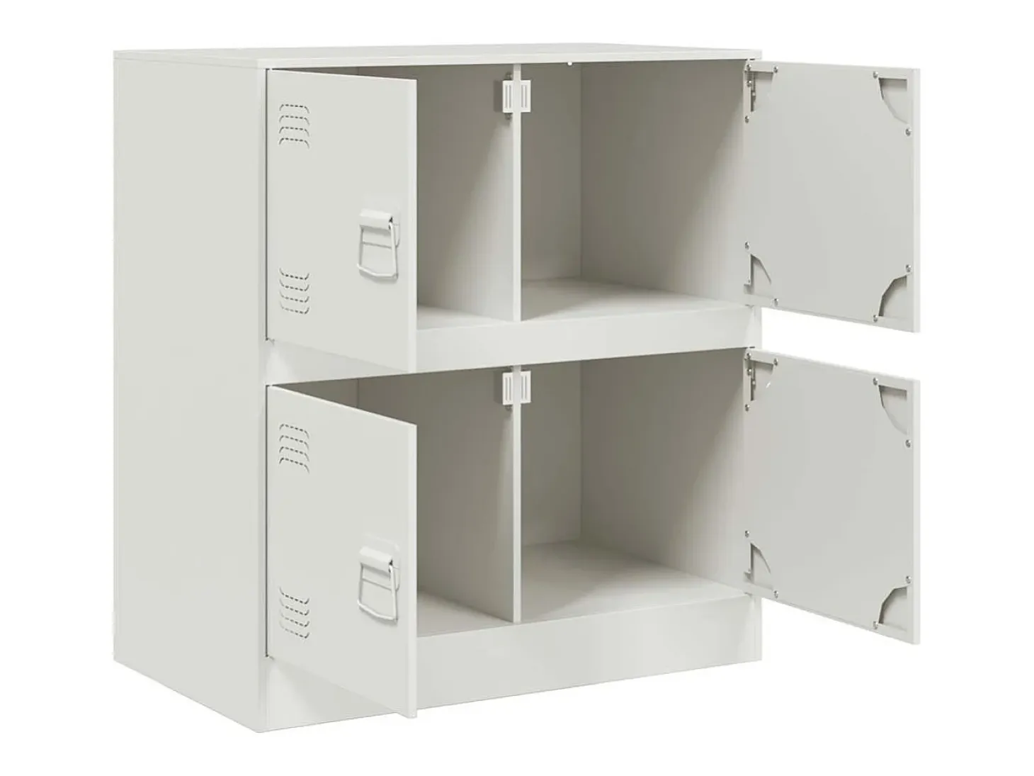 Aparador de acero blanco 67x39x73 cm