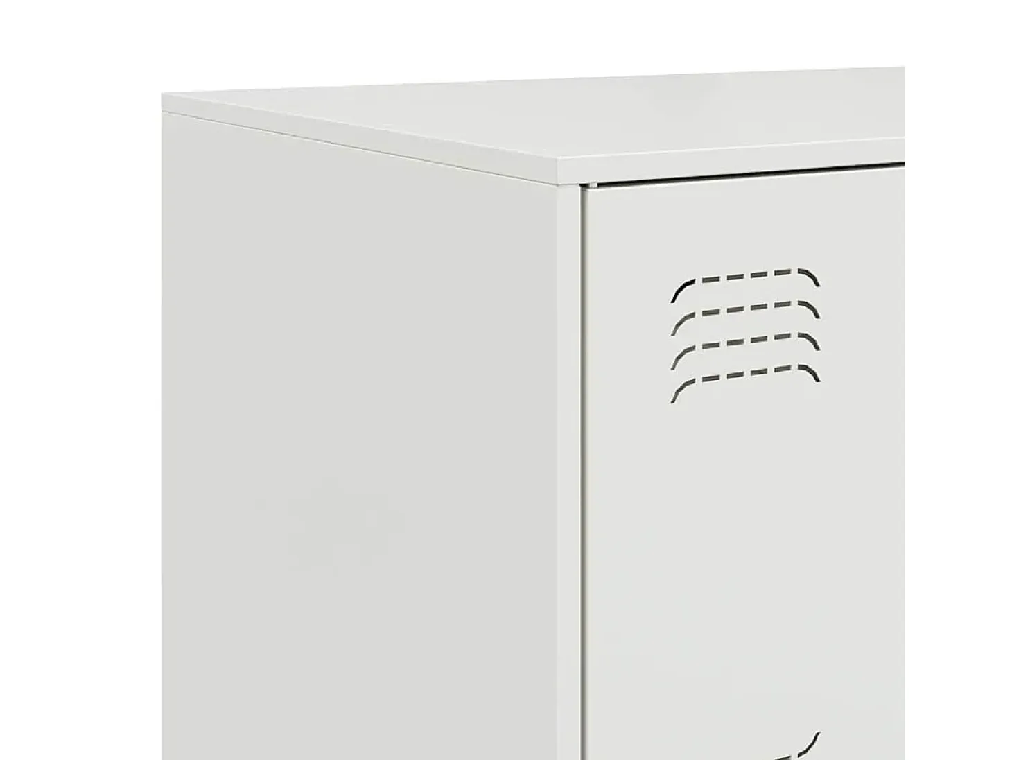 Aparador de acero blanco 67x39x73 cm