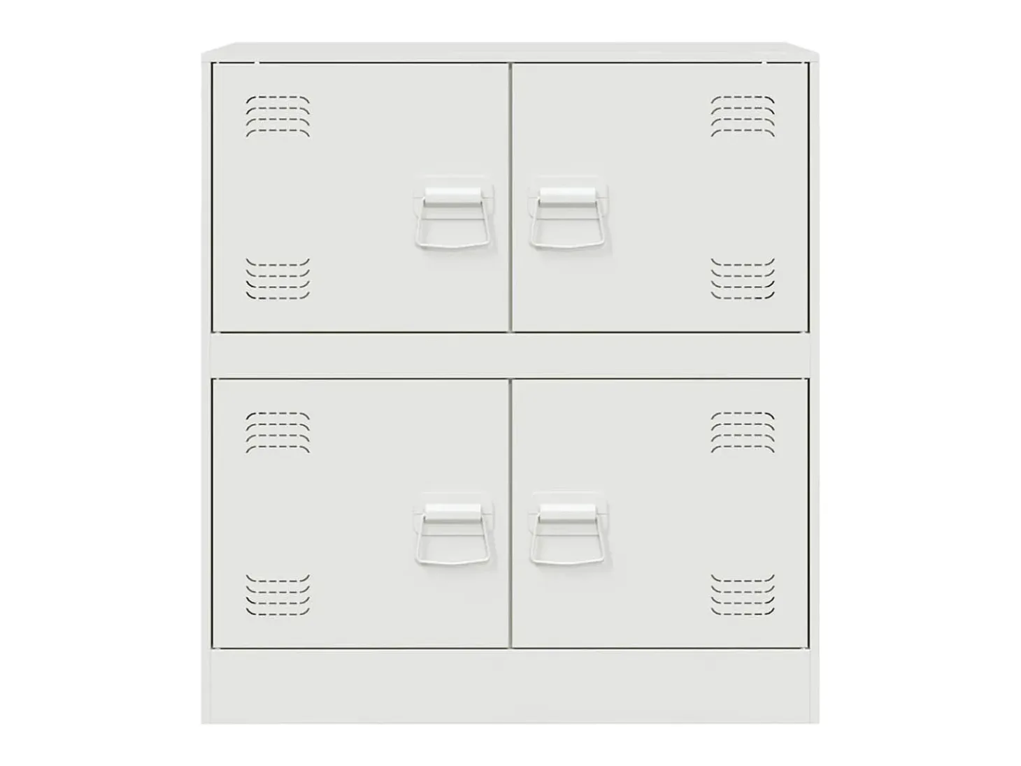 Aparador de acero blanco 67x39x73 cm