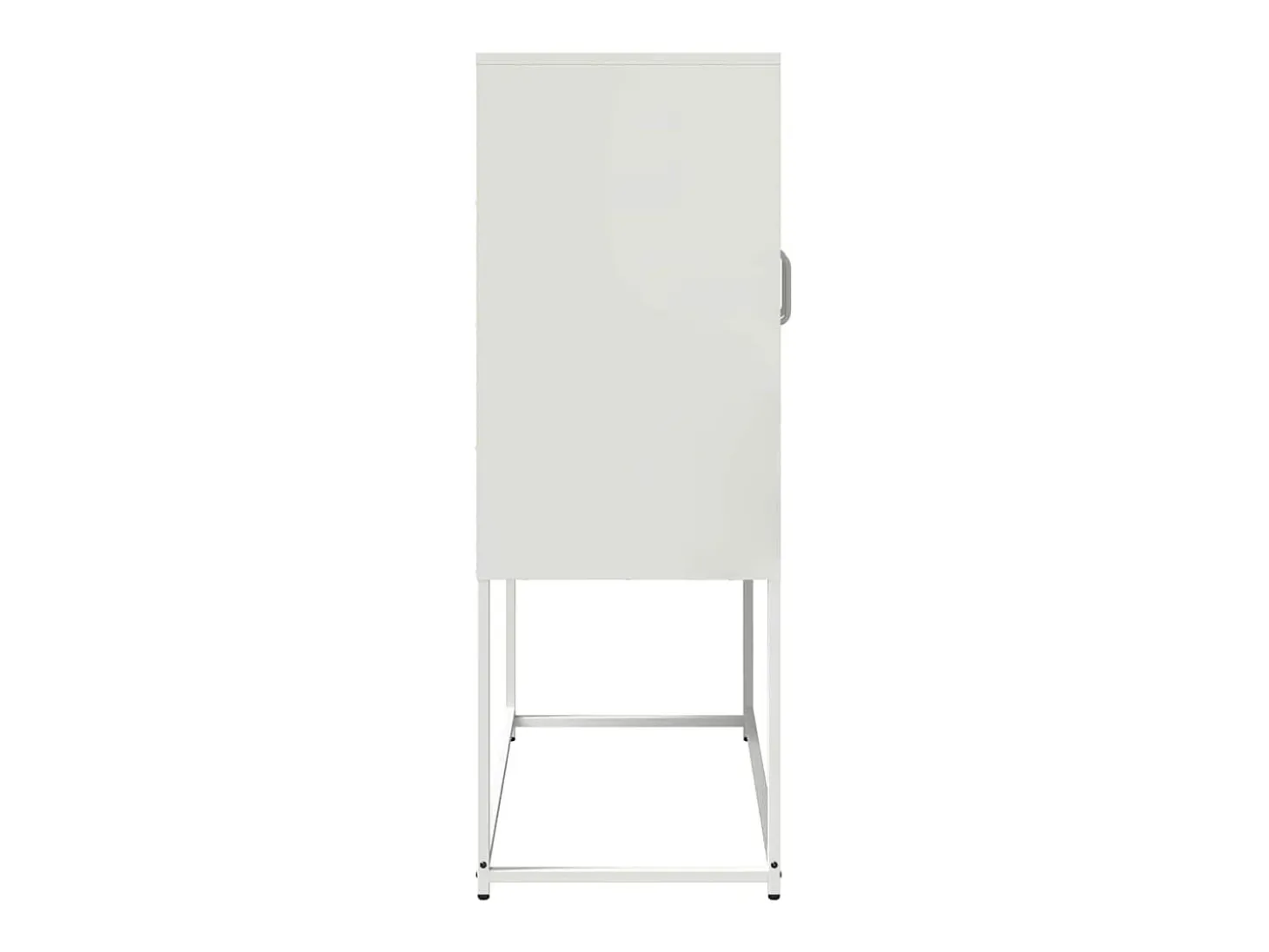 Aparador de acero blanco 68x39x107 cm