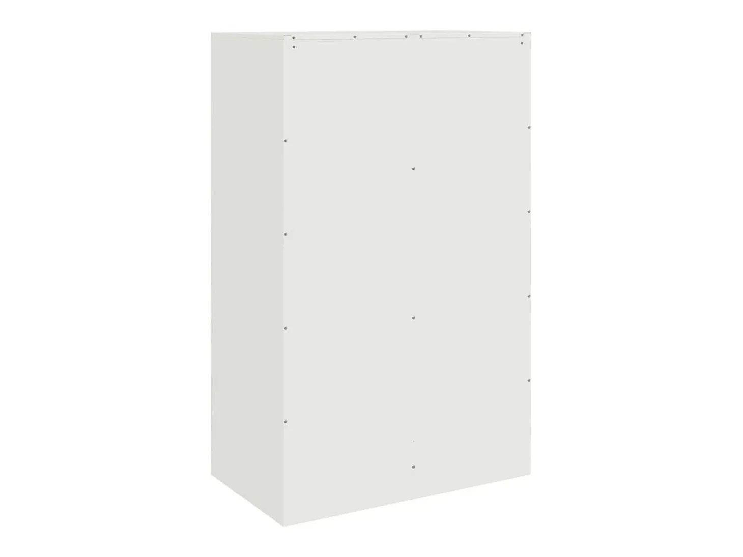 Aparador de acero blanco 67x39x107 cm