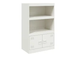 Aparador de acero blanco 67x39x107 cm