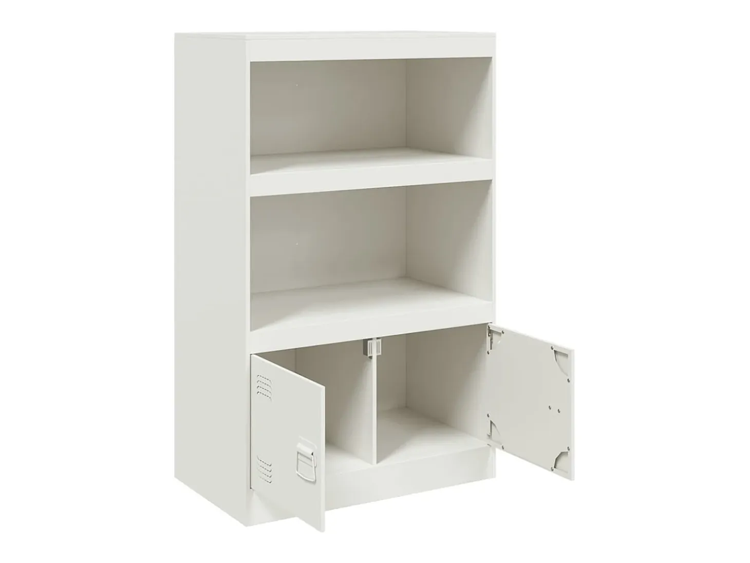 Aparador de acero blanco 67x39x107 cm