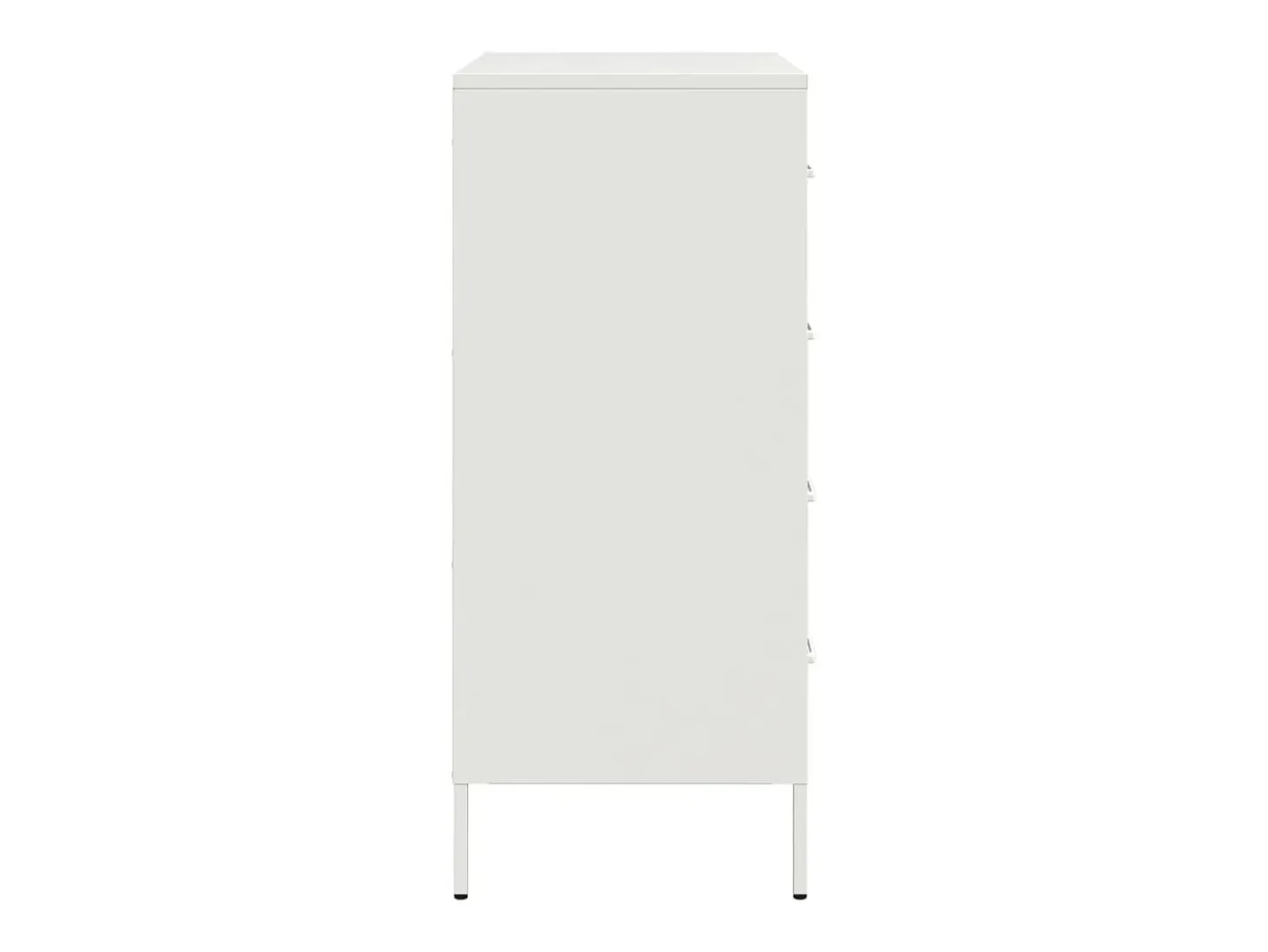 Aparador de acero blanco 68x39x89 cm