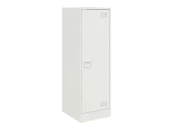 Aparador de acero blanco 34,5x39x107 cm ES901122