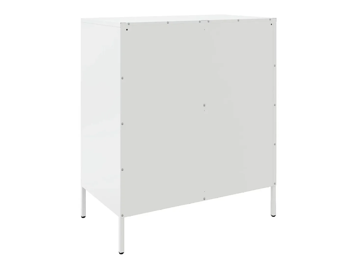 Aparador de acero blanco 68x39x79 cm