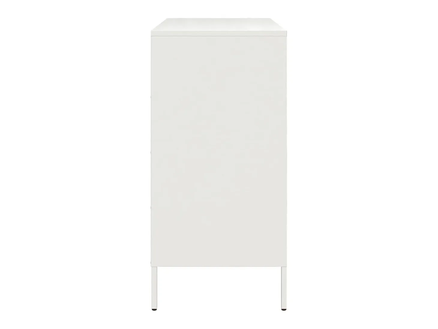 Aparador de acero blanco 68x39x79 cm
