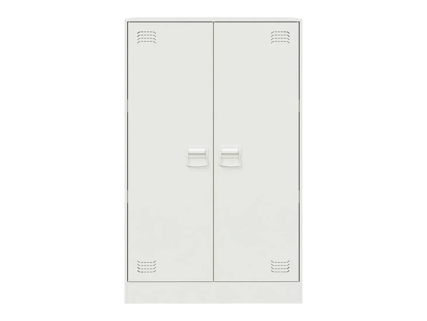 Aparador de acero blanco 67x39x107 cm