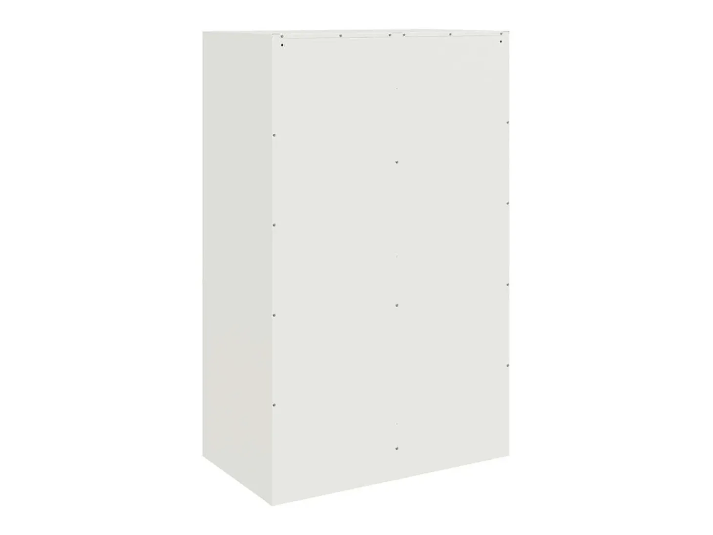 Aparador de acero blanco 67x39x107 cm