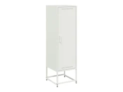 Aparador de acero blanco 36x39x123 cm