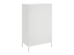 Aparador de acero blanco 68x39x113 cm