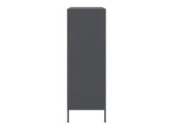 Aparador de acero gris antracita 68x39x113 cm