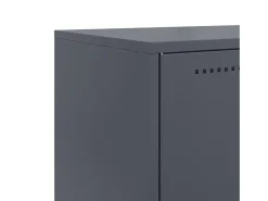 Aparador de acero gris antracita 68,5x38,5x107 cm