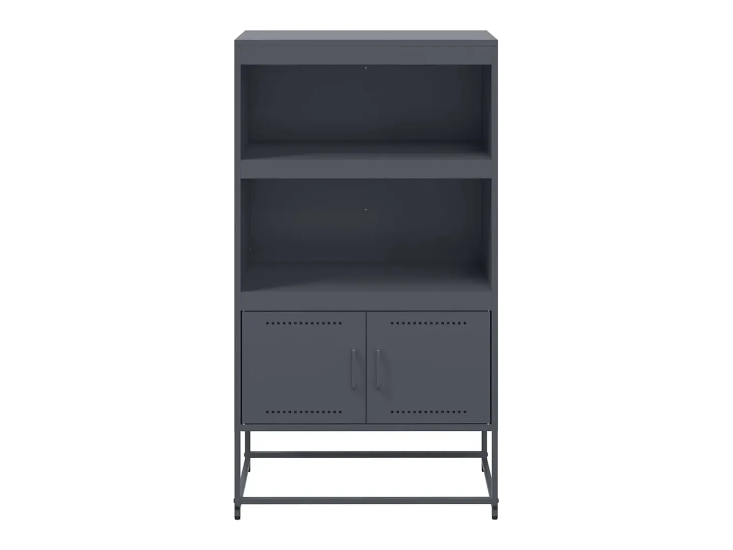 Aparador de acero gris antracita 68,5x38,5x123,5 cm