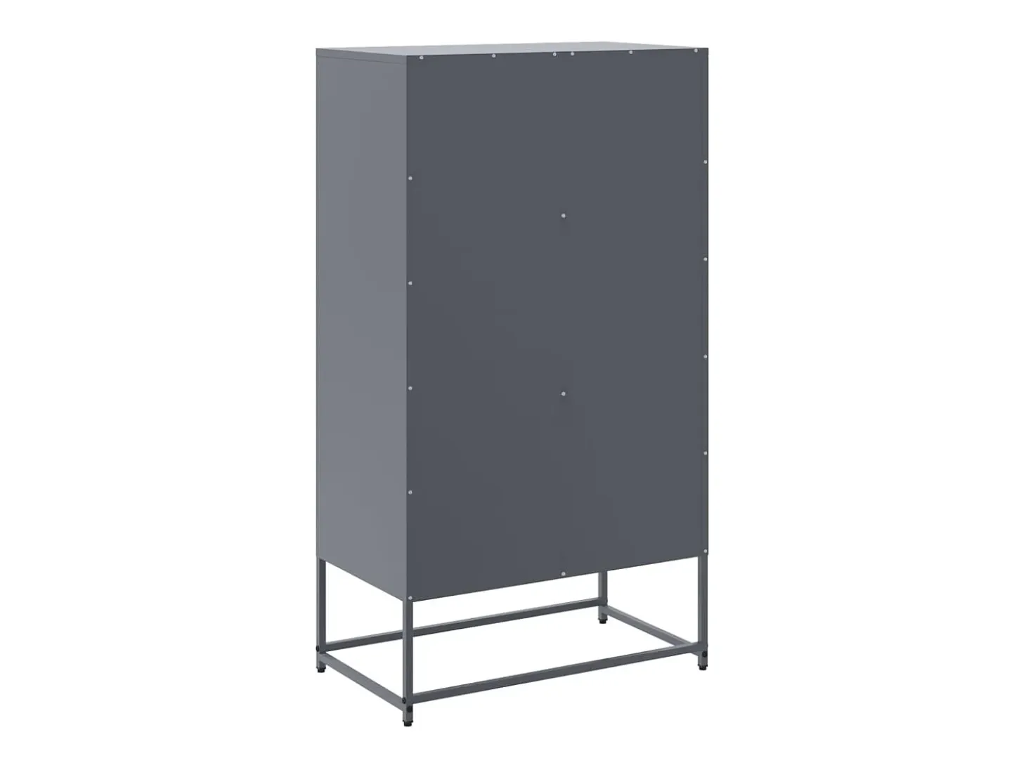 Aparador de acero gris antracita 68,5x38,5x123,5 cm