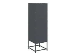 Aparador de acero gris antracita 36x39x123 cm