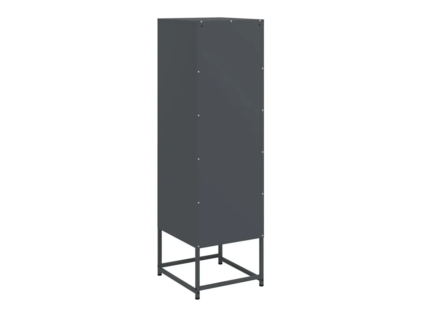 Aparador de acero gris antracita 36x39x123 cm
