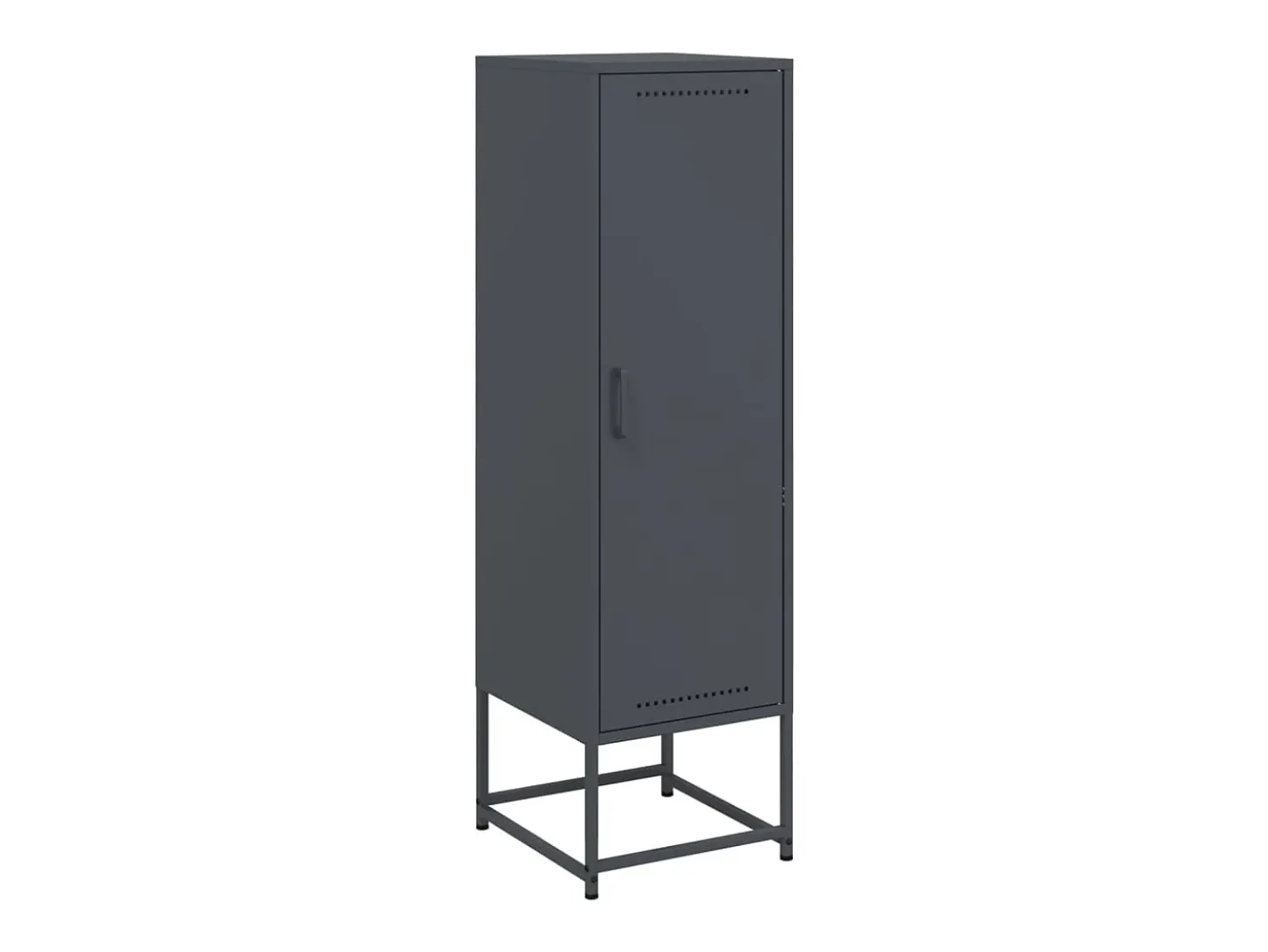 Aparador de acero gris antracita 36x39x123 cm