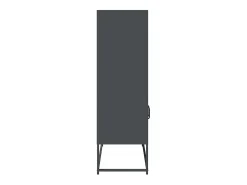 Aparador de acero gris antracita 68x39x123 cm