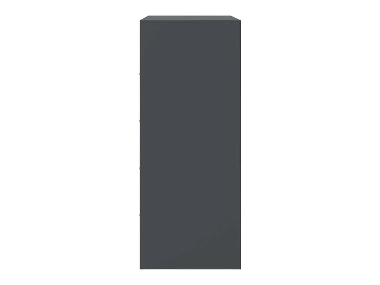 Aparador de acero gris antracita 67x39x95 cm